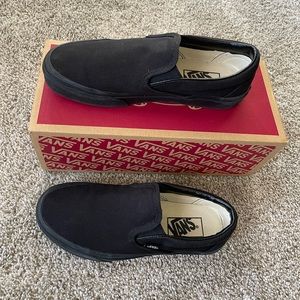 Black Slip-on Vans Women’s 7 | Mens 5.5